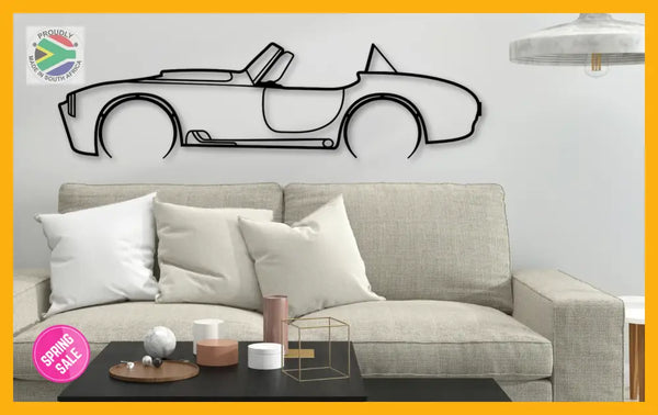 Cobra Shelby Detailed Silhouette Metal Wall Art