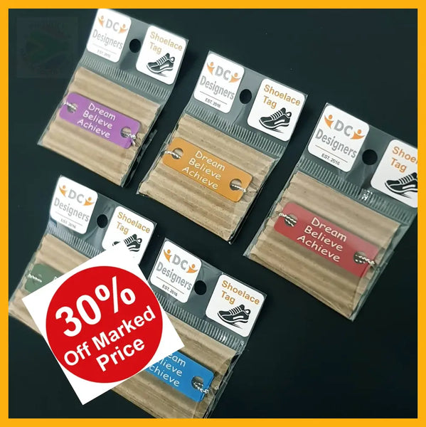 Dream Believe Achieve Individual Shoelace Tag