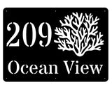 Coral House Sign Wall Art