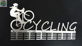 Lady Cycling 48 Tier Medal Hanger Stainless Steel Brush Finish Sports Medal Hangers