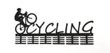 Male Cycling 48 Tier Medal Hanger Black Sports Medal Hangers