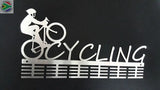 Male Cycling 48 Tier Medal Hanger Stainless Steel Brush Finish Sports Medal Hangers
