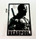 Wolverine & Deadpool Marvel Set Wall Art Powder Coated Black Wall Art
