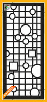 Laser cut architectural screen - D02
