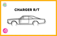 Dodge Charger R/T Detailed Silhouette Metal Wall Art