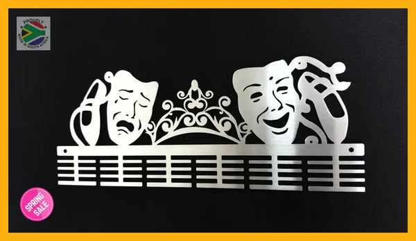 Academics-Drama 48 Tier Medal Hanger Stainless Steel Brush Finish Sports Medal Hangers
