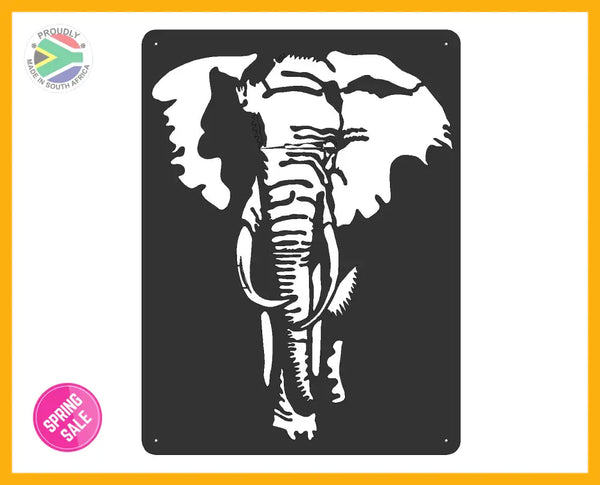 Elephant Laser Cut Wall Art Wall
