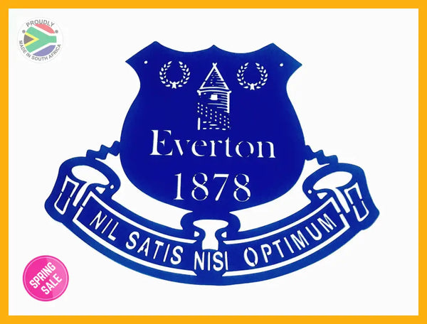 Everton Football Club Crest Mounted Wall Art Design