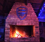 Arsenal Football Club Mounted Wall Art Design 67Cm X 58Cm Medium / Stainless Steel Brush Finish