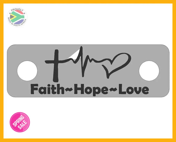 Faith~Hope~Love Individual Shoelace Tag Shoe Lace Tags