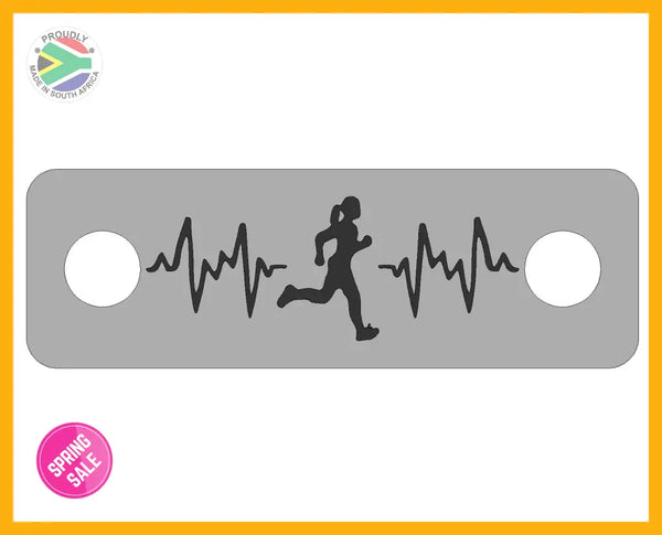 Female Runner Lifeline Individual Shoelace Tag Shoe Lace Tags