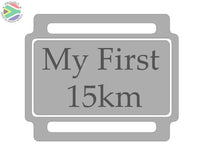 Ribbon Labels For First Achievement Running Medals 15Km