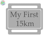 Ribbon Labels For First Achievement Running Medals 15Km
