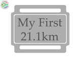 Ribbon Labels For First Achievement Running Medals 21.1Km - Half Marathon