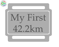 Ribbon Labels For First Achievement Running Medals 42.2Km - Marathon
