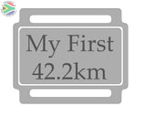 Ribbon Labels For First Achievement Running Medals 42.2Km - Marathon