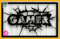 Gamer Fist Punch Wall Art Dog Kennel & Run Accessories