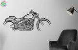 Harley Davidson Breakout Motorcycle Detailed Silhouette Metal Wall Art Wall Art