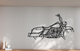 Harley Davidson RoadKing 2014 Motorcycle Detailed Silhouette Metal Wall Art Wall Art