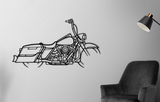 Harley Davidson RoadKing 2014 Motorcycle Detailed Silhouette Metal Wall Art Wall Art