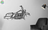 Harley Davidson RoadKing 2014 Motorcycle Detailed Silhouette Metal Wall Art Wall Art