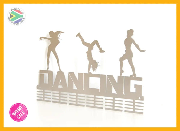 3 Figure Dancing 48 Tier Medal Hanger Stainless Steel Brush Finish Sports Medal Hangers