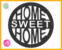 Home Sweet Wall Art Black Large