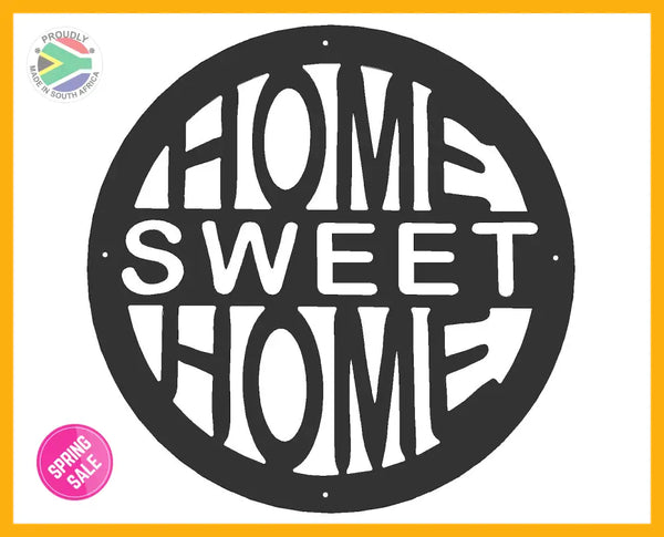Home Sweet Wall Art Black Large