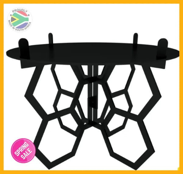 Pot Plant Stand Honeycomb Design