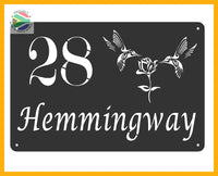 Humming Bird House Sign Wall Art