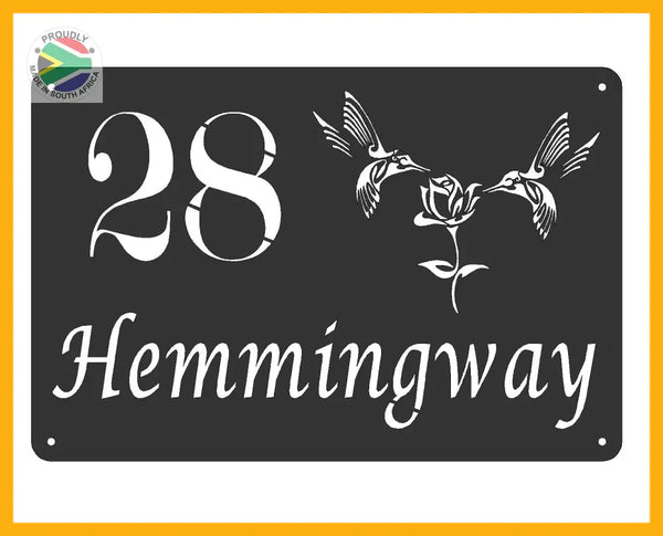 Humming Bird House Sign Wall Art