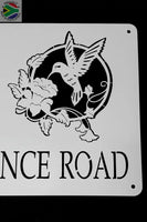 Humming Bird Design House Sign Wall Art