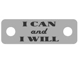 I CAN and I WILL Individual Shoelace Tag Shoe Lace Tags