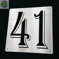 House Number Sign Wall Art
