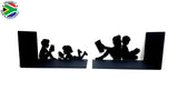 Children reading Book Ends Set (Made to order)