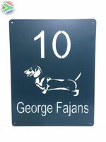 Dachshund House Sign Wall Art