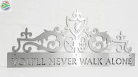You’ll Never Walk Alone Gates Of Shankly Mounted Wall Art Medium / Stainless Steel Brush Finish