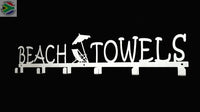 Beach Towels 6 Hook Towel Hanger Large In Stainless Steel Or Black Home Décor