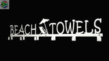 Beach Towels 6 Hook Towel Hanger Large In Stainless Steel Or Black Home Décor
