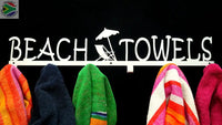 Beach Towels 6 Hook Towel Hanger Large In Stainless Steel Or Black Home Décor