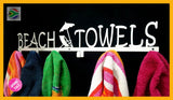 Beach Towels 6 Hook Towel Hanger Large In Stainless Steel Or Black Home Décor