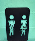 Ladies & Gents Toilet Sign Wall Art