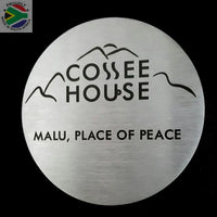 Personalised Coaster Set Of 6 Laser Etched In Stainless Steel Coasters