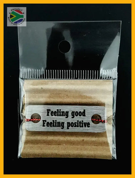 Feeling Good Feeling Positive Individual Shoelace Tag Shoe Lace Tags