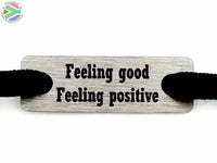 Feeling Good Feeling Positive Individual Shoelace Tag Shoe Lace Tags