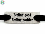 Feeling Good Feeling Positive Individual Shoelace Tag Shoe Lace Tags