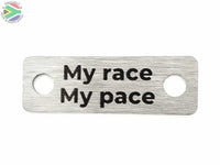 My Race Pace Individual Shoelace Tag Shoe Lace Tags