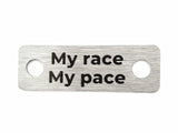 My Race Pace Individual Shoelace Tag Shoe Lace Tags