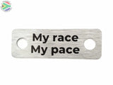 My Race Pace Individual Shoelace Tag Shoe Lace Tags