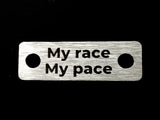 My Race Pace Individual Shoelace Tag Shoe Lace Tags